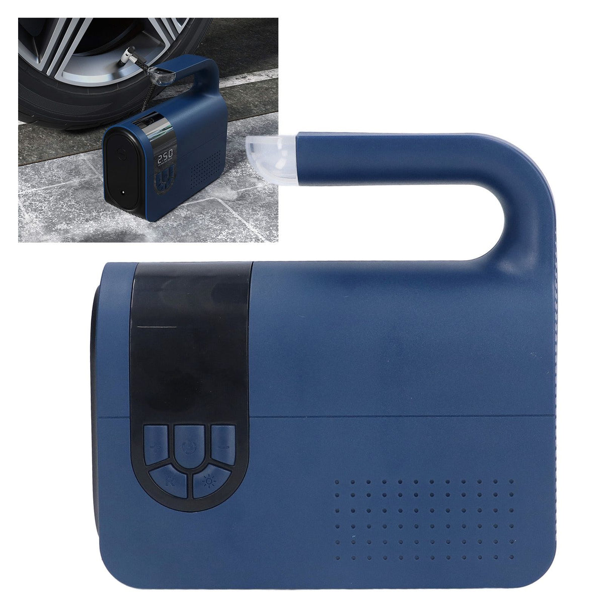 Car Tire Inflator 22 Cylinders LED Preset Tire Pressure Intelligent Accurate Monitoring Electric Pump 120W 12V