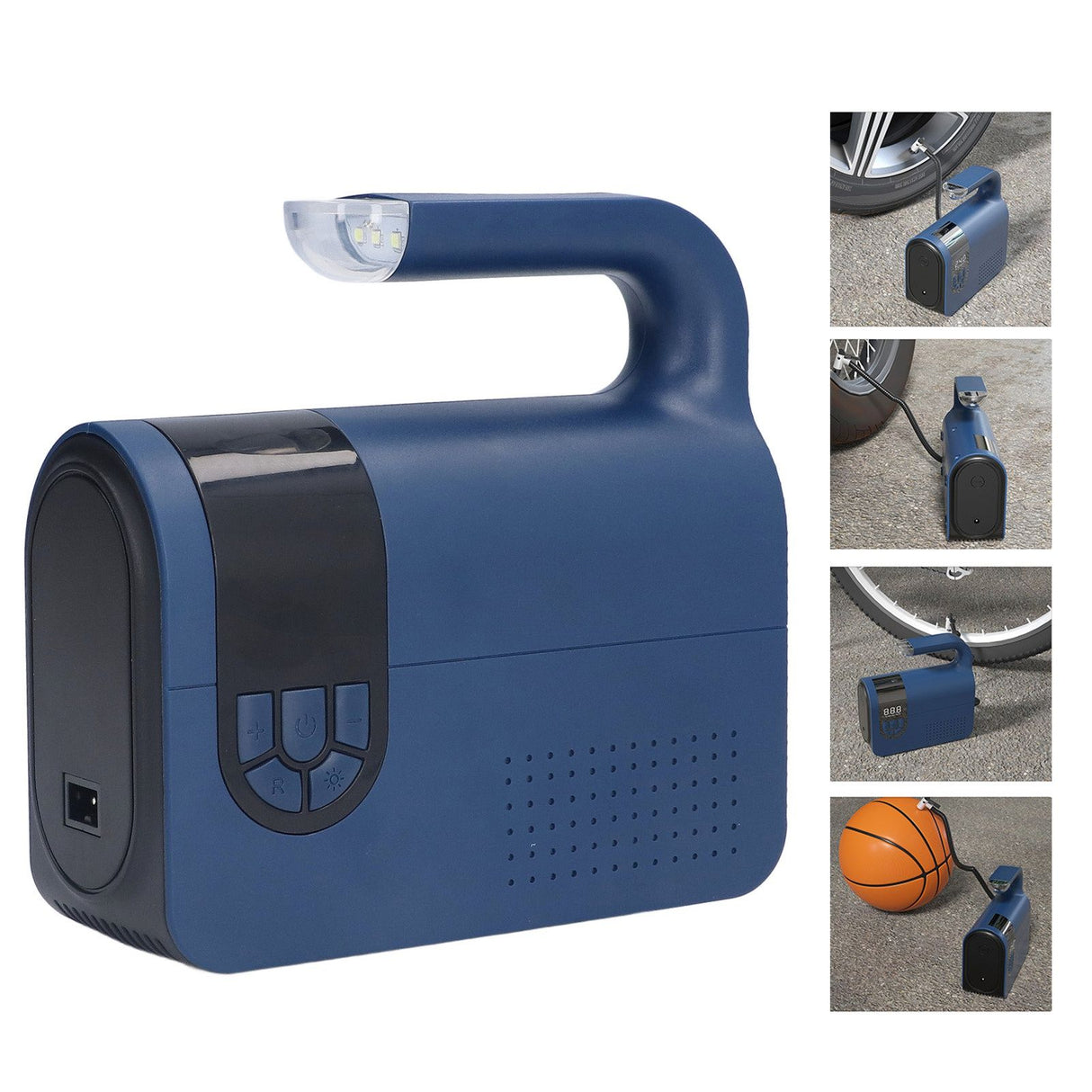 Car Tire Inflator 22 Cylinders LED Preset Tire Pressure Intelligent Accurate Monitoring Electric Pump 120W 12V