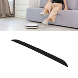4PCS Universal Sweeper Door Sill Stair Wheelchair Door Sill Free Assembly Rubber Door Threshold ProtectBlack