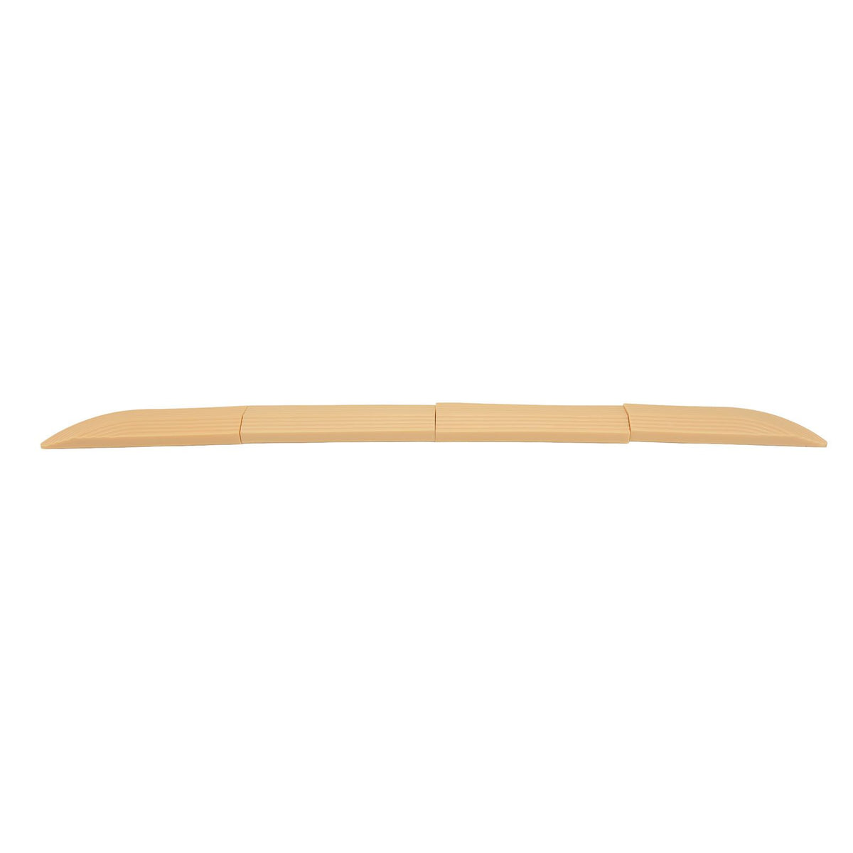 4PCS Universal Sweeper Door Sill Stair Wheelchair Door Sill Free Assembly Rubber Door Threshold ProtectBeige