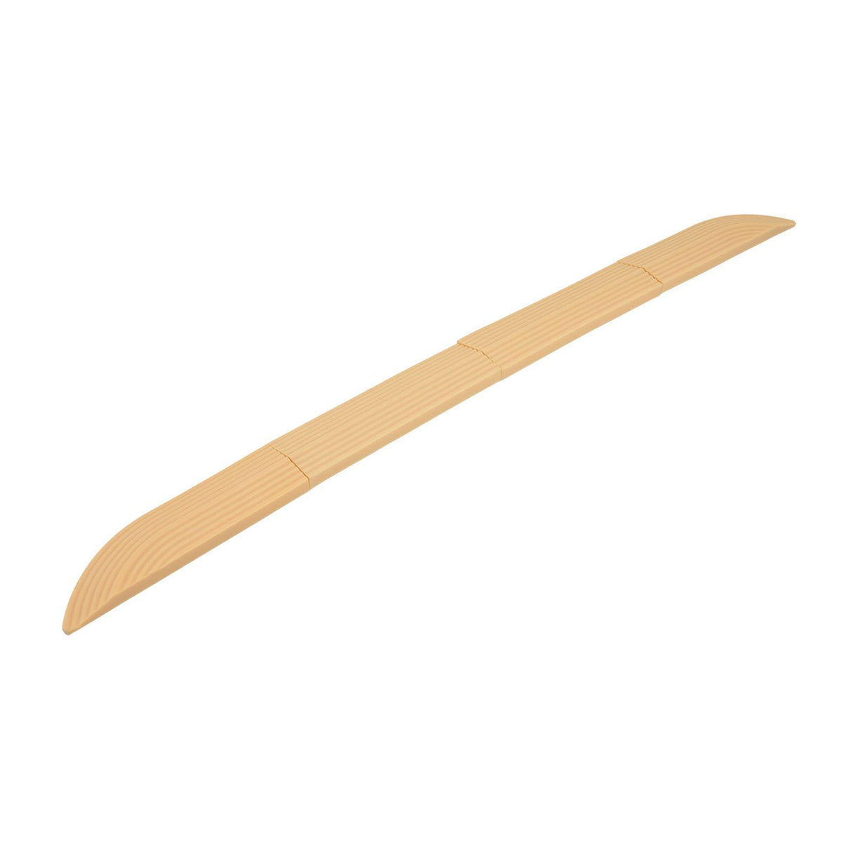 4PCS Universal Sweeper Door Sill Stair Wheelchair Door Sill Free Assembly Rubber Door Threshold ProtectBeige