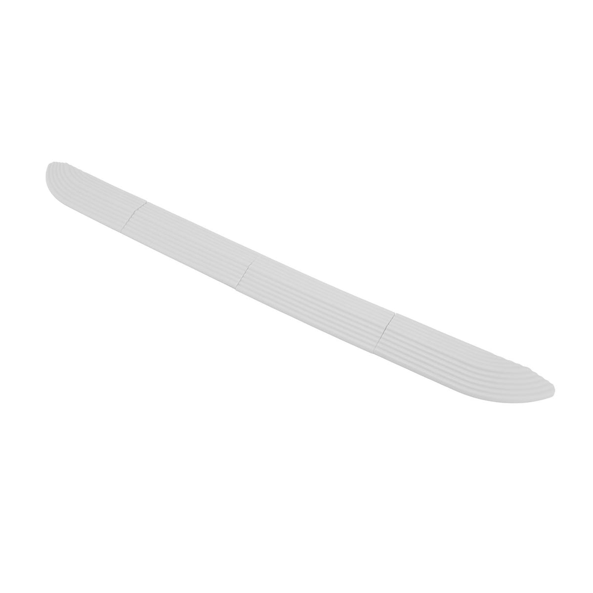 4PCS Universal Sweeper Door Sill Stair Wheelchair Door Sill Free Assembly Rubber Door Threshold ProtectWhite