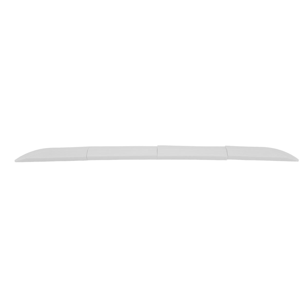 4PCS Universal Sweeper Door Sill Stair Wheelchair Door Sill Free Assembly Rubber Door Threshold ProtectWhite
