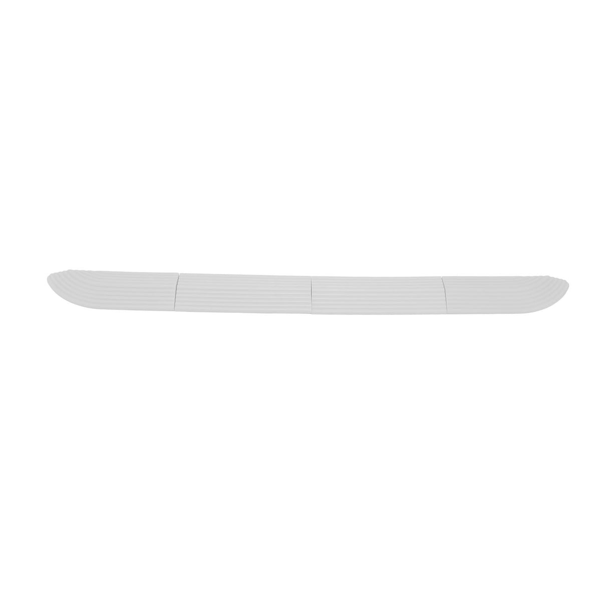 4PCS Universal Sweeper Door Sill Stair Wheelchair Door Sill Free Assembly Rubber Door Threshold ProtectWhite