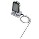 Wireless Thermometer Timer Overtime Alarm Function Practical Temperature Meter for Kitchen Barbecue Cooking