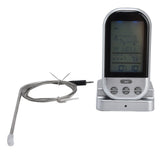 Wireless Thermometer Timer Overtime Alarm Function Practical Temperature Meter for Kitchen Barbecue Cooking - Side View