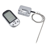 Wireless Thermometer Timer Overtime Alarm Function Practical Temperature Meter for Kitchen Barbecue Cooking - 45-Degree Angle