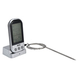 Wireless Thermometer Timer Overtime Alarm Function Practical Temperature Meter for Kitchen Barbecue Cooking