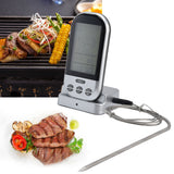 Wireless Thermometer Timer Overtime Alarm Function Practical Temperature Meter for Kitchen Barbecue Cooking