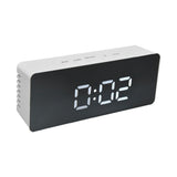 LED Clock Multifunctional USB Powered 3 Lighting Modes Snooze Time Celsius Fahrenheit Display Digital Alarm ClockWhite