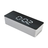 LED Clock Multifunctional USB Powered 3 Lighting Modes Snooze Time Celsius Fahrenheit Display Digital Alarm ClockWhite
