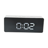LED Clock Multifunctional USB Powered 3 Lighting Modes Snooze Time Celsius Fahrenheit Display Digital Alarm ClockWhite