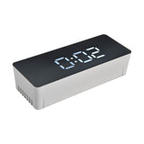 LED Clock Multifunctional USB Powered 3 Lighting Modes Snooze Time Celsius Fahrenheit Display Digital Alarm ClockWhite
