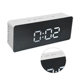 LED Clock Multifunctional USB Powered 3 Lighting Modes Snooze Time Celsius Fahrenheit Display Digital Alarm ClockWhite