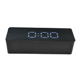 LED Clock Multifunctional USB Powered 3 Lighting Modes Snooze Time Celsius Fahrenheit Display Digital Alarm ClockBlack