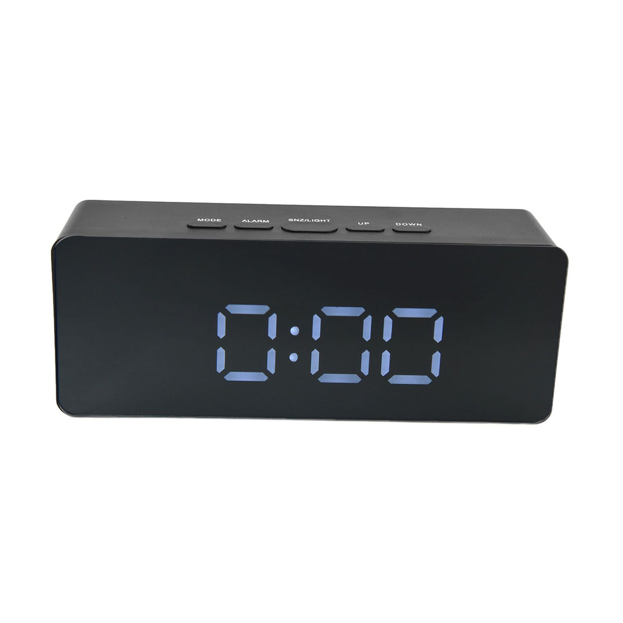 LED Clock Multifunctional USB Powered 3 Lighting Modes Snooze Time Celsius Fahrenheit Display Digital Alarm ClockBlack