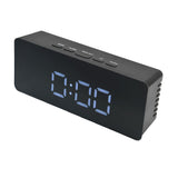 LED Clock Multifunctional USB Powered 3 Lighting Modes Snooze Time Celsius Fahrenheit Display Digital Alarm ClockBlack