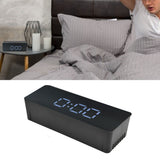 LED Clock Multifunctional USB Powered 3 Lighting Modes Snooze Time Celsius Fahrenheit Display Digital Alarm ClockBlack