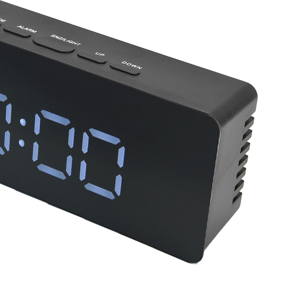 LED Clock Multifunctional USB Powered 3 Lighting Modes Snooze Time Celsius Fahrenheit Display Digital Alarm ClockBlack
