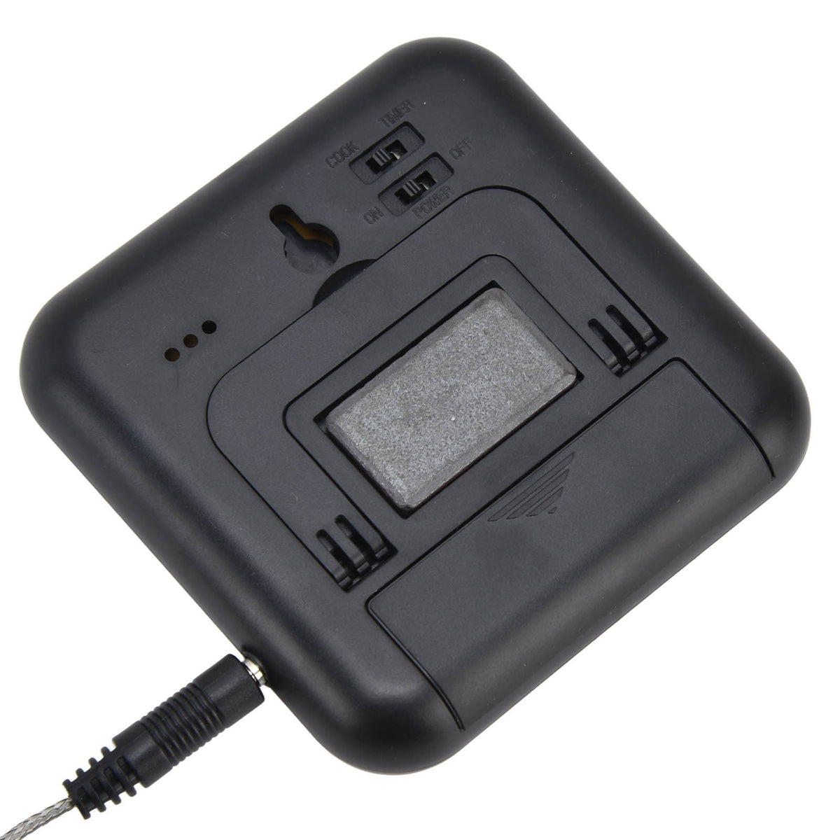 Meat Thermometer Smart 3 Buttons Digital LED Display Multifunctional Oven Thermometer with Probe for Cooking Baking BBQBlack