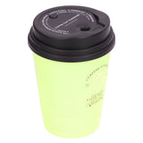 USB Humidifier 300ml Coffee Cup Low Noise Auto Off Compact Lightweight Space Saving Mini Humidifier for Car Home OfficeGreen