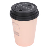 USB Humidifier 300ml Coffee Cup Low Noise Auto Off Compact Lightweight Space Saving Mini Humidifier for Car Home OfficePink - Side View
