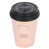USB Humidifier 300ml Coffee Cup Low Noise Auto Off Compact Lightweight Space Saving Mini Humidifier for Car Home OfficePink