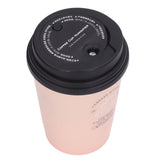 USB Humidifier 300ml Coffee Cup Low Noise Auto Off Compact Lightweight Space Saving Mini Humidifier for Car Home OfficePink