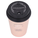 USB Humidifier 300ml Coffee Cup Low Noise Auto Off Compact Lightweight Space Saving Mini Humidifier for Car Home OfficePink