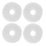 4pcs Sweeper Mop Pad Fiber Cleaning Mop Cloth Replacement for DEEBOT X1 Sweeping Robot