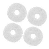 4pcs Sweeper Mop Pad Fiber Cleaning Mop Cloth Replacement for DEEBOT X1 Sweeping Robot - Rear View