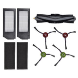 Vacuum Cleaner Brush Filter Kit Sweeper Main Side Brush Vacuum Cleaner Accessories for DEEBOT X1 Omni - Top-Down View