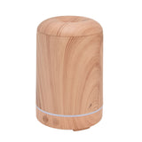 200ml Wood Grain Humidifier Aroma Air Humidifier USB Powered Night Light Humidifier for Bedroom