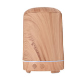 200ml Wood Grain Humidifier Aroma Air Humidifier USB Powered Night Light Humidifier for Bedroom - Top-Down View