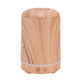 200ml Wood Grain Humidifier Aroma Air Humidifier USB Powered Night Light Humidifier for Bedroom