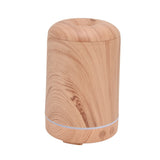 200ml Wood Grain Humidifier Aroma Air Humidifier USB Powered Night Light Humidifier for Bedroom