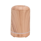 200ml Wood Grain Humidifier Aroma Air Humidifier USB Powered Night Light Humidifier for Bedroom - Close-Up Angle