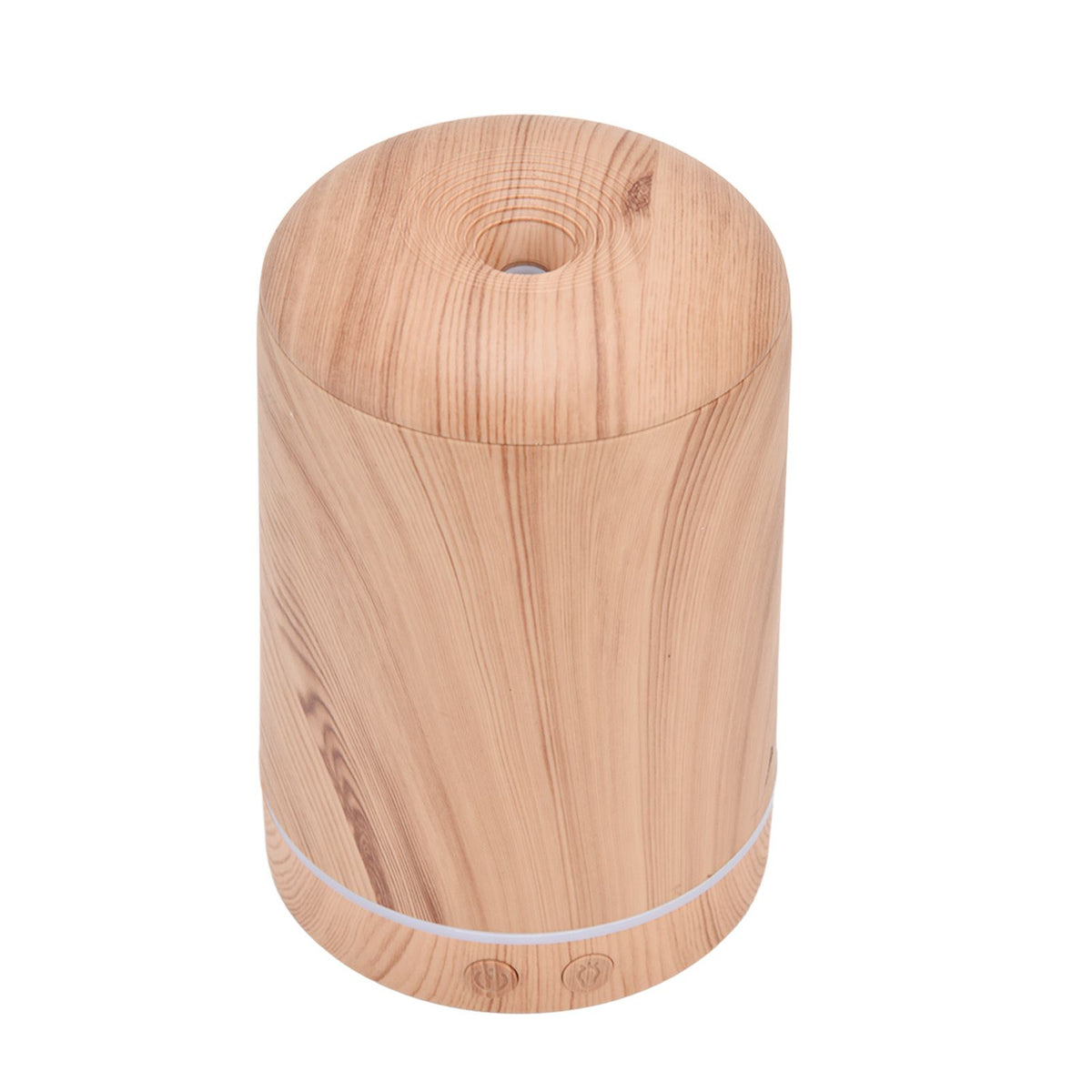 200ml Wood Grain Humidifier Aroma Air Humidifier USB Powered Night Light Humidifier for Bedroom