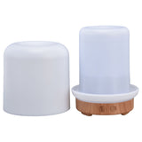 200ml Wood Grain Humidifier USB Powered Aroma Air Humidifier Night Light Humidifier for Bedroom Living Rooms Office