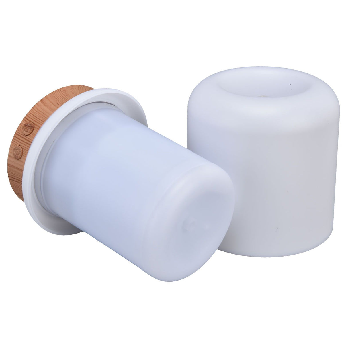 200ml Wood Grain Humidifier USB Powered Aroma Air Humidifier Night Light Humidifier for Bedroom Living Rooms Office