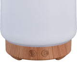 200ml Wood Grain Humidifier USB Powered Aroma Air Humidifier Night Light Humidifier for Bedroom Living Rooms Office