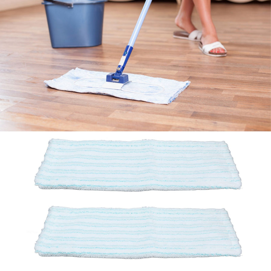 2Pcs Mopping Pad Strong Water Absorption Mop Cloth Replacement for LEIFHEIT Tile Stone Floors