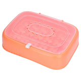 24 Eggs Containers ABS Egg Tray Storage Box Refrigerator Organizer Bins with Breathable VentsOrange
