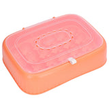 24 Eggs Containers ABS Egg Tray Storage Box Refrigerator Organizer Bins with Breathable VentsOrange
