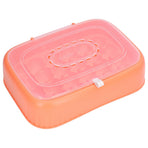 24 Eggs Containers ABS Egg Tray Storage Box Refrigerator Organizer Bins with Breathable VentsOrange