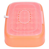 24 Eggs Containers ABS Egg Tray Storage Box Refrigerator Organizer Bins with Breathable VentsOrange