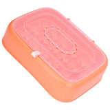 24 Eggs Containers ABS Egg Tray Storage Box Refrigerator Organizer Bins with Breathable VentsOrange