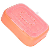 24 Eggs Containers ABS Egg Tray Storage Box Refrigerator Organizer Bins with Breathable VentsOrange - Extra Image