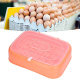 24 Eggs Containers ABS Egg Tray Storage Box Refrigerator Organizer Bins with Breathable VentsOrange