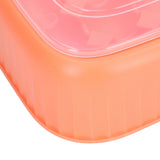 24 Eggs Containers ABS Egg Tray Storage Box Refrigerator Organizer Bins with Breathable VentsOrange
